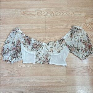 SHEIN | Floral Puff Sleeve Women's Top